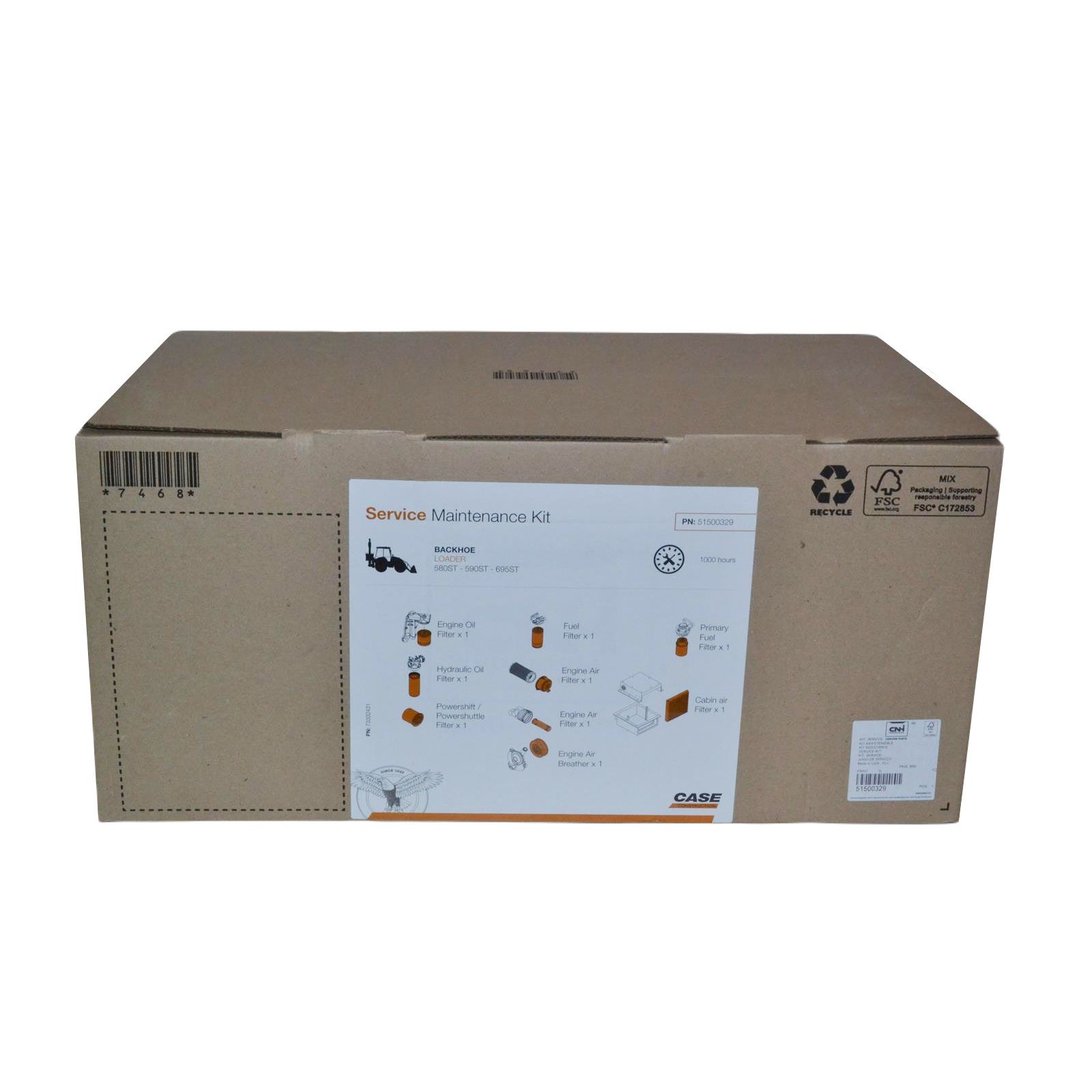 Сервисный комплект 1000 мГн Case 580ST 590ST 695ST