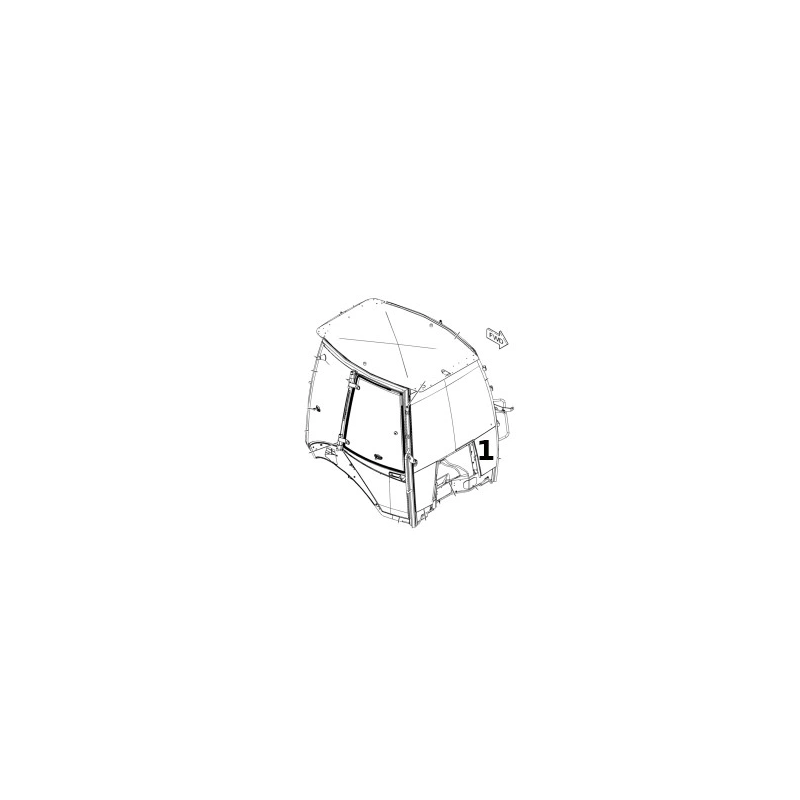 ВЕТРОВОЕ СТЕКЛО НИЖНЯЯ ЛЕВАЯ СТОРОНА ШЕЛКОГРАФИЯ ЭКСКАВАТОР-ПОГРУЗЧИК CAT 428F 3807826