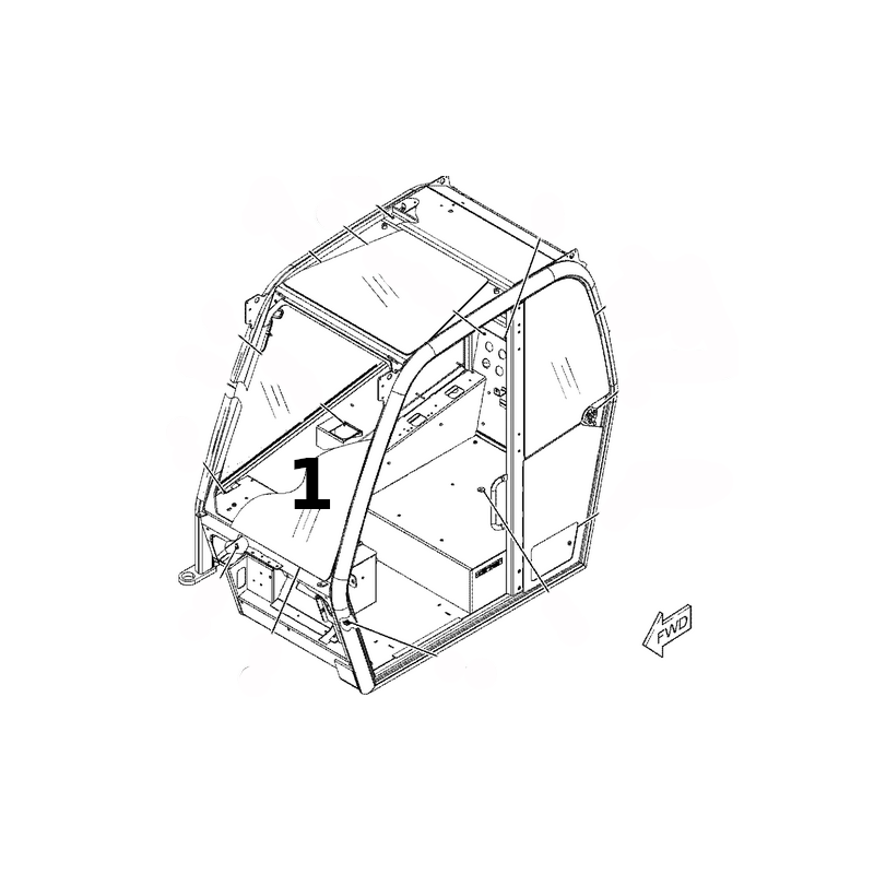 ПРОКАТАННОЕ ВЕТРОВОЕ СТЕКЛО ФРОНТАЛЬНЫЙ ТЕЛЕСКОПИЧЕСКИЙ ПОГРУЗЧИК CAT TH314D 4592735
