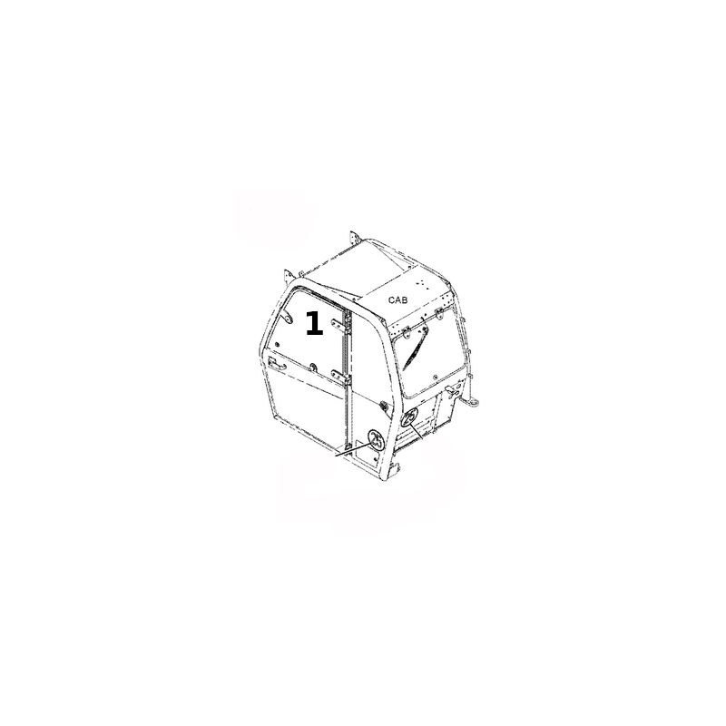 СТЕКЛО ДВЕРИ ШЕЛКОГРАФИЯ CAT ТЕЛЕСКОПИЧЕСКИЙ ПОГРУЗЧИК TH314D 4592761