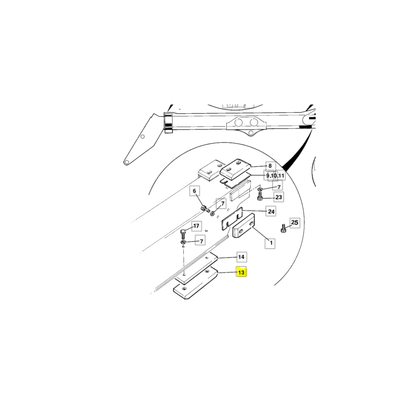 СКОЛЬЖЕНИЕ СТРЕЛЫ JCB TELEHENDLER 22,1 ММ