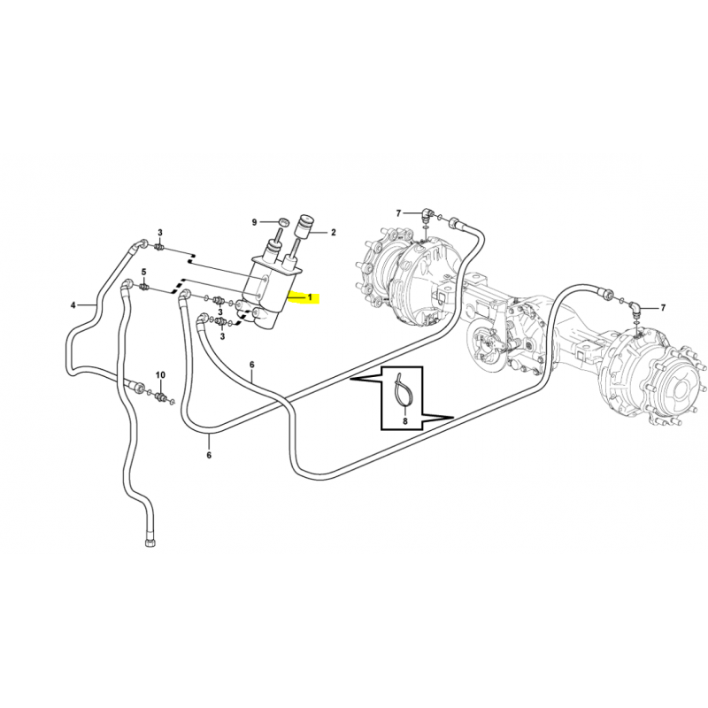 ЭКСКАВАТОР-ПОГРУЗЧИК VOLVO BL71 OEM ТОРМОЗНОЙ НАСОС