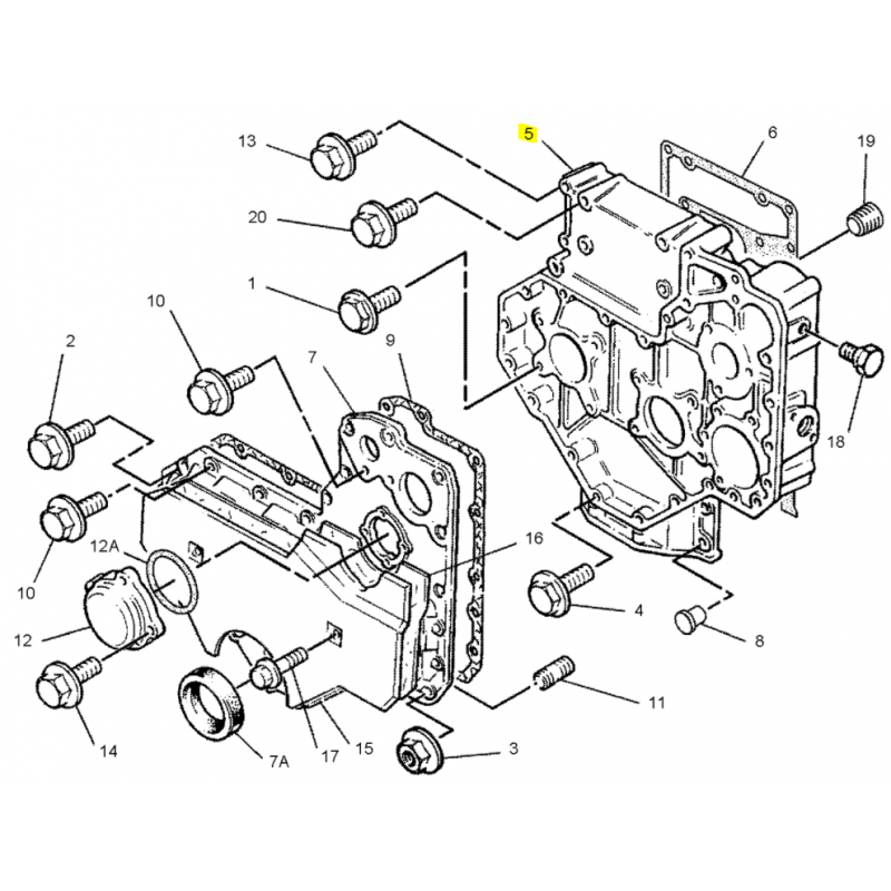 КОРПУС ГРМ ЭКСКАВАТОР CAT OEM PERKINS