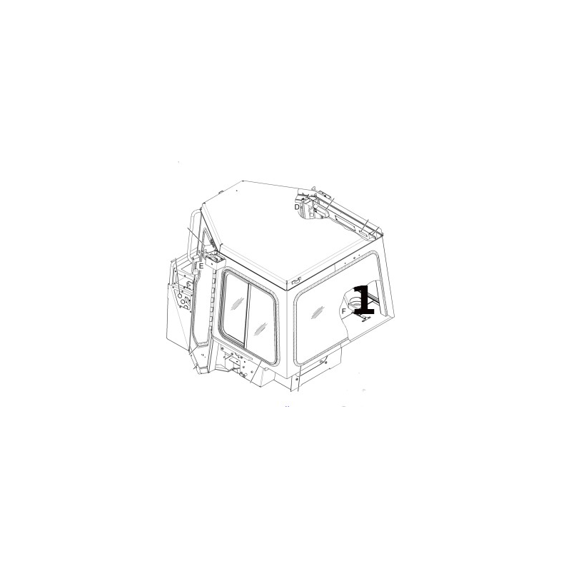ЗАДНЕЕ СТЕКЛО ГУСЕНИЧНЫЙ БУЛЬДОЗЕР CAT D5M D6M 1109232