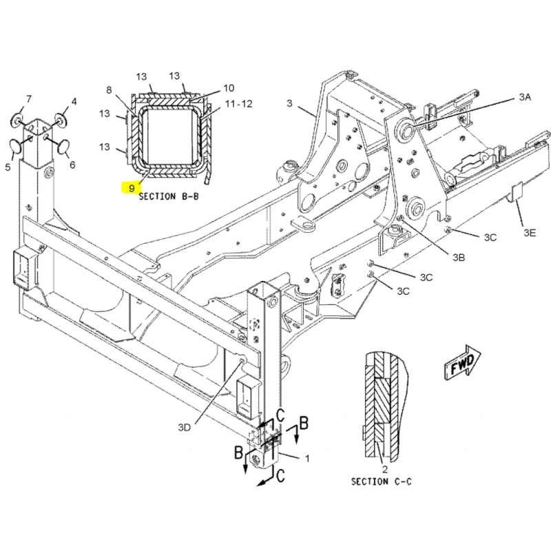 13MM CAT ЭКСКАВАТОР-ПОГРУЗЧИК
