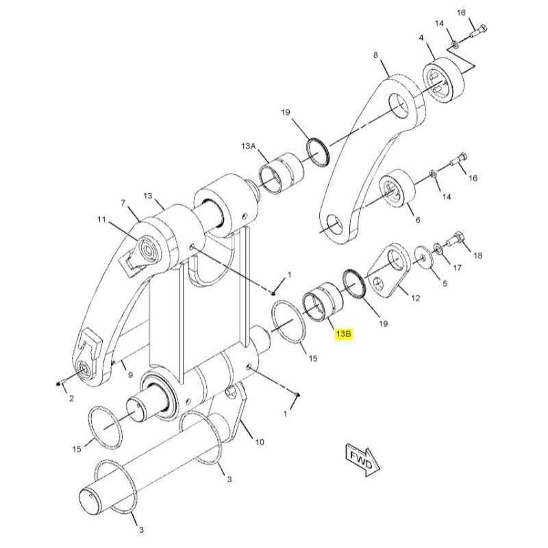 ВТУЛКА КОВША CAT 349