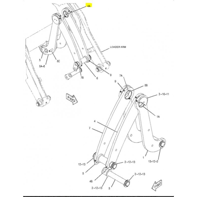 CVA ВТУЛКА ПРИВОДА CAT ЭКСКАВАТОР-ПОГРУЗЧИК СЕРИИ D B C