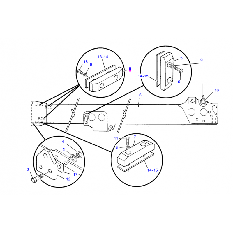 CAT TELEHANDLER LONG LIFE 15,3 ММ