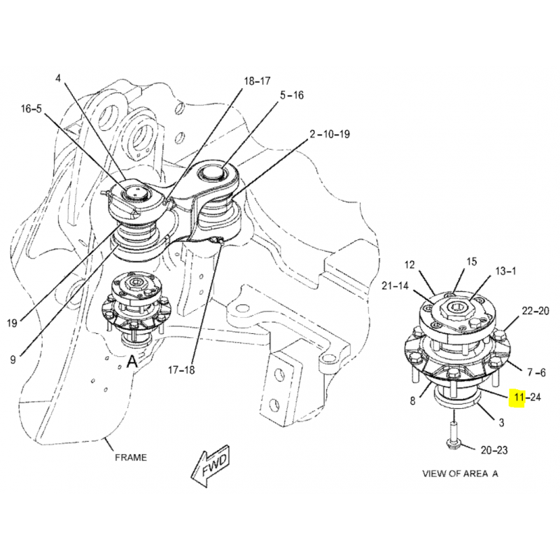 ШТИФТ ПОГРУЗЧИКА CATERPILLAR