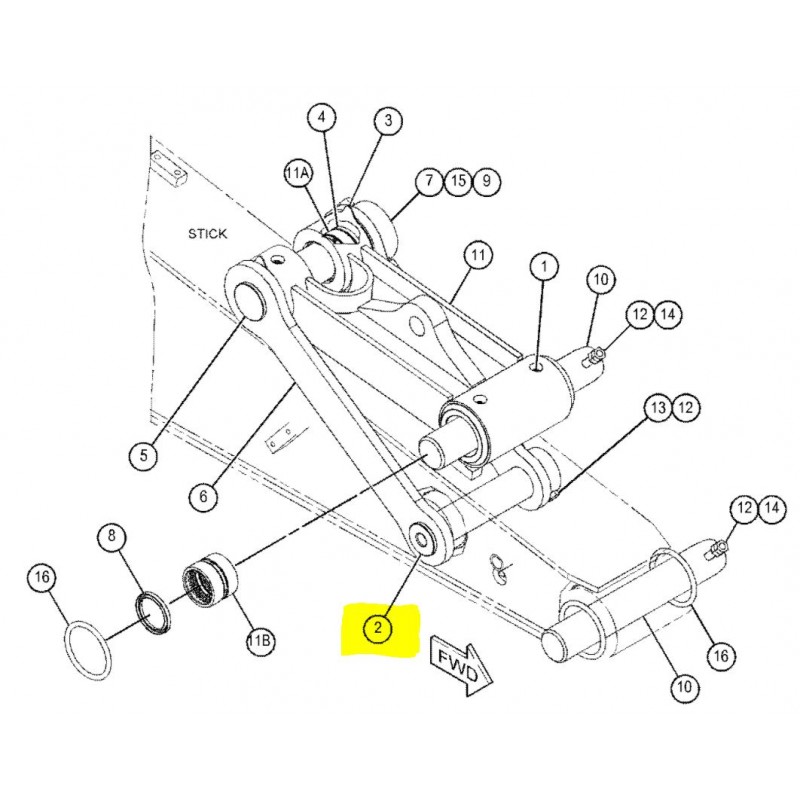 ШТИФТ КОВША CAT ЭКСКАВАТОР