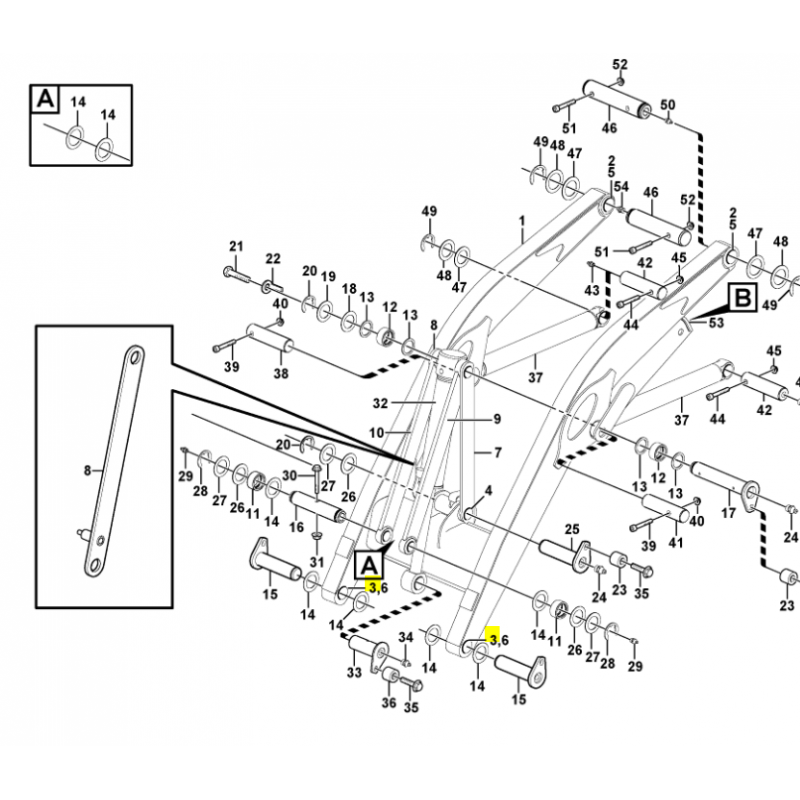 ВТУЛКА CVA ЭКСКАВАТОР-ПОГРУЗЧИК VOLVO