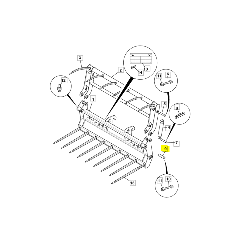 ШТИФТ ПРИВОДА JCB ЭКСКАВАТОР-ПОГРУЗЧИК