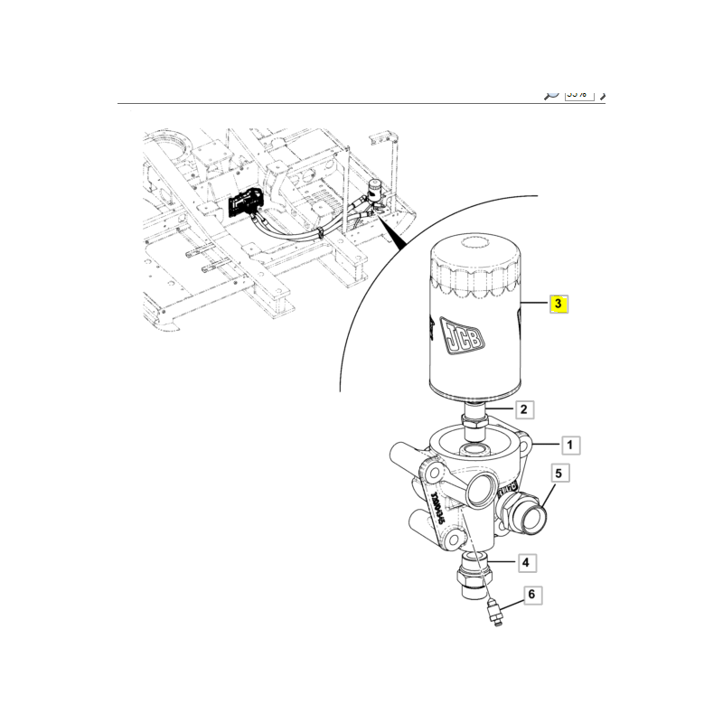 JCB МАСЛЯНЫЙ ФИЛЬТР ЭКСКАВАТОР-ПОГРУЗЧИК 3CX 4CX ОРИГИНАЛ