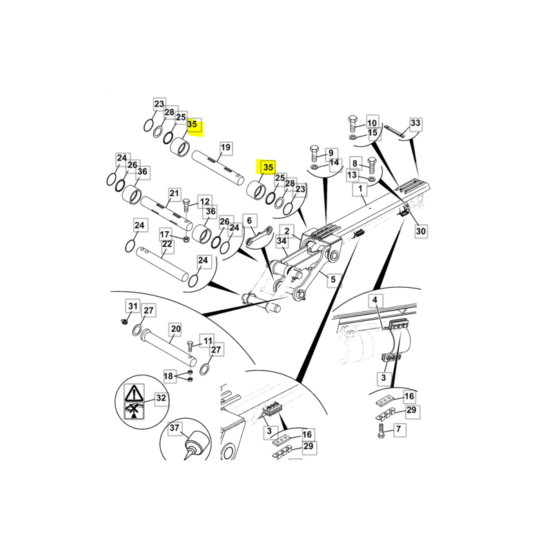 ВТУЛКА МУФТЫ КОВША JCB КОЛЕСНЫЕ И ГУСЕНИЧНЫЕ ЭКСКАВАТОРЫ CVA