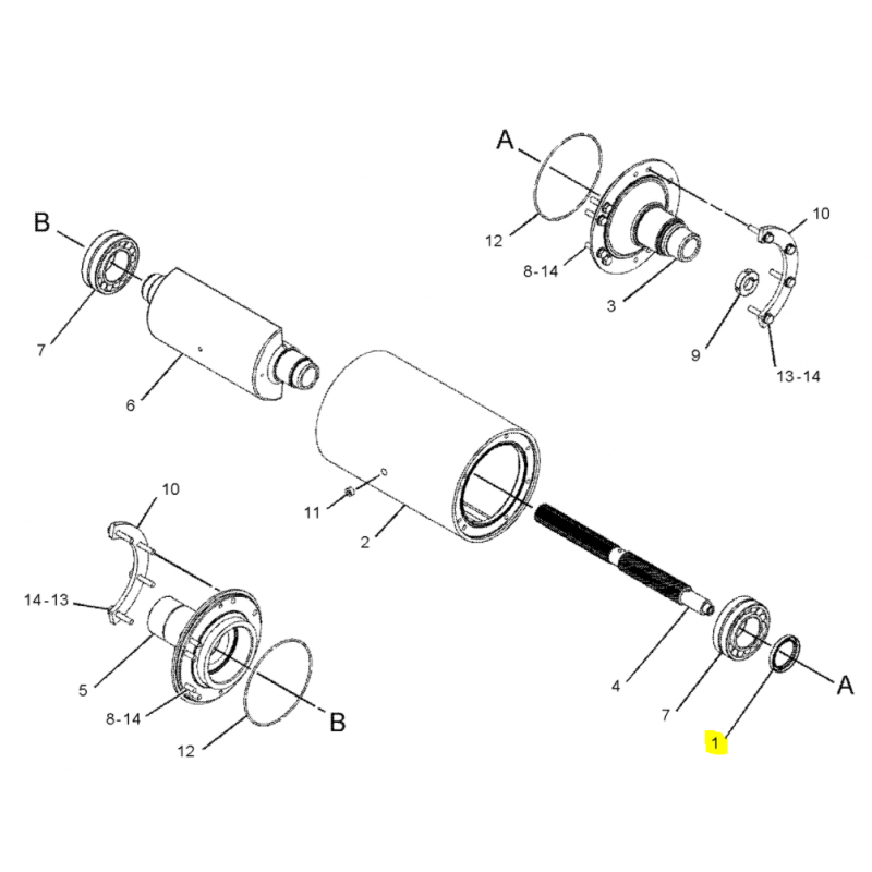 УПЛОТНЕНИЕ НАСОСА ПЕРЕДАЧИ CAT ЭКСКАВАТОР-ПОГРУЗЧИК СЕРИИ C D E