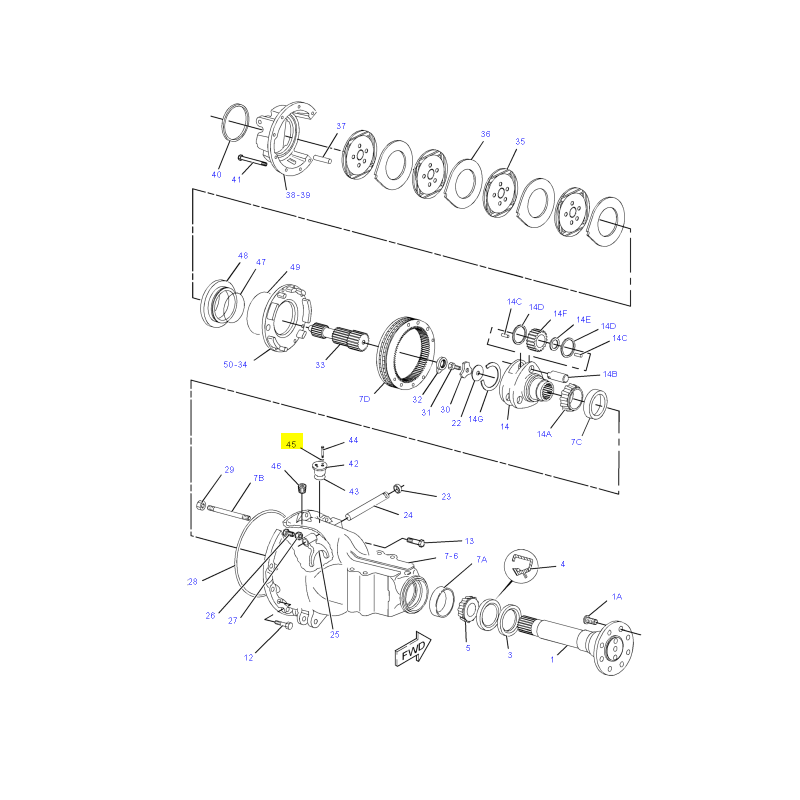 ORING CAT ЗАДНИЙ МОСТ ЭКСКАВАТОР-ПОГРУЗЧИК