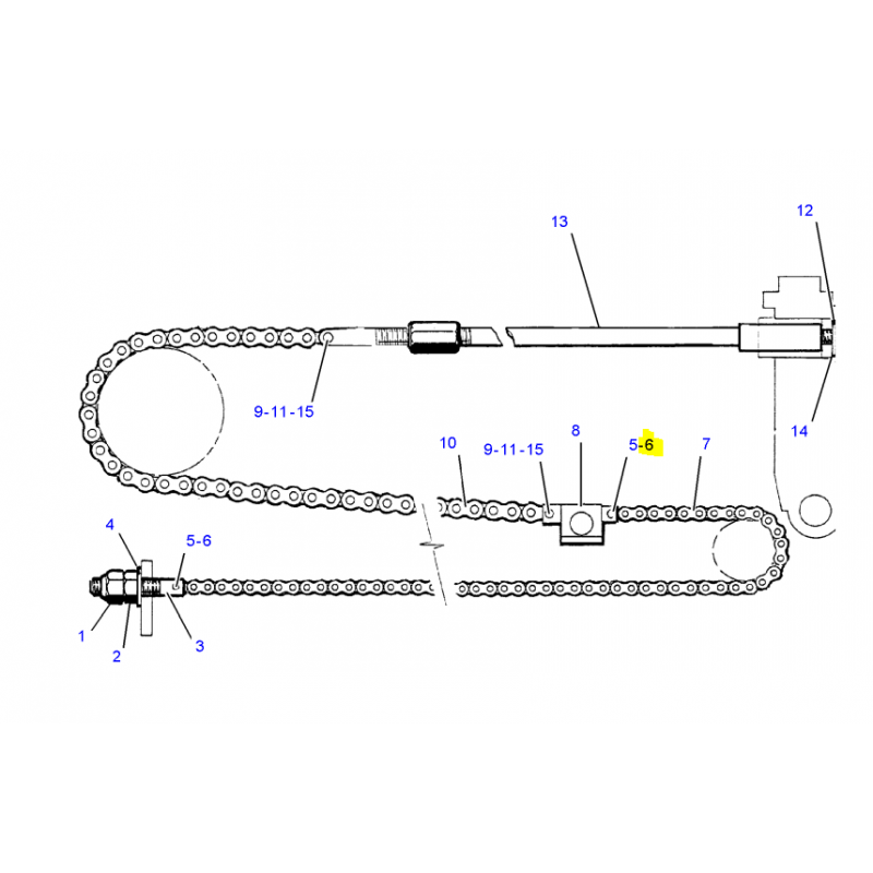 ШТИФТ ЦЕПИ СТРЕЛЫ CAT TELEHANDLER