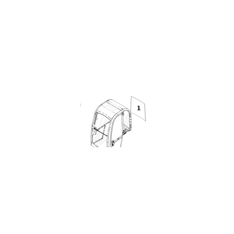 ЗАДНЕЕ СТЕКЛО ШЕЛКОГРАФИЯ МИНИ ЭКСКАВАТОР JCB 8014 8016 8020 827/80290