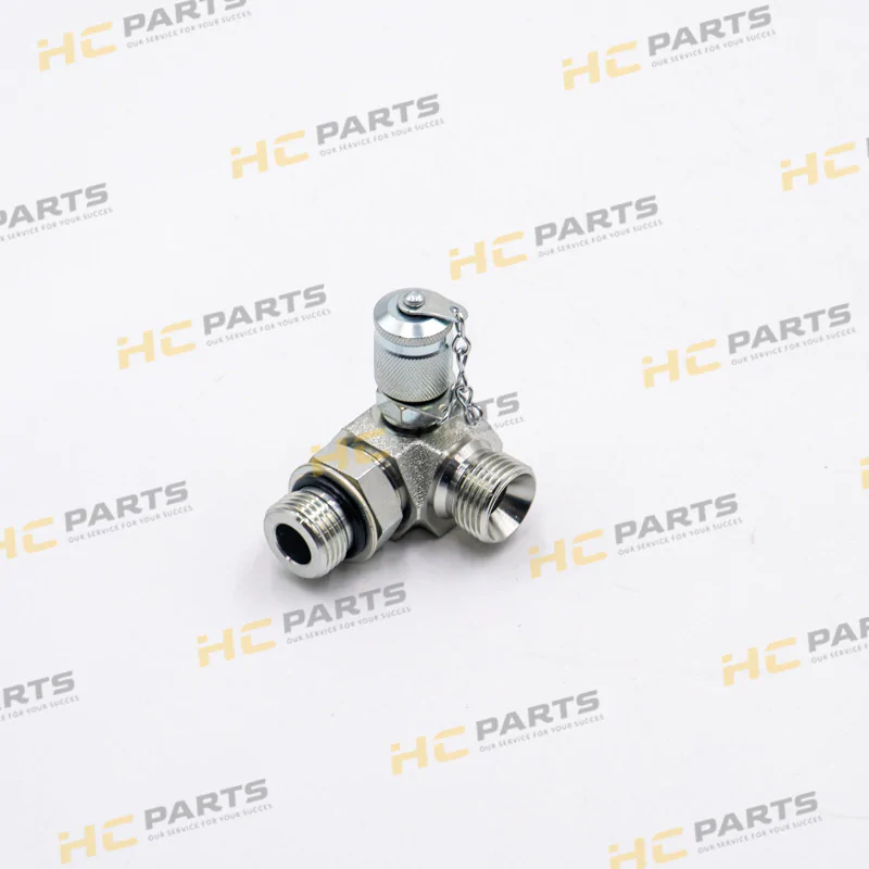 JCB Угловой переходник с контрольной точкой 7/8SAE x 5/8BSP - AZERI PARTS