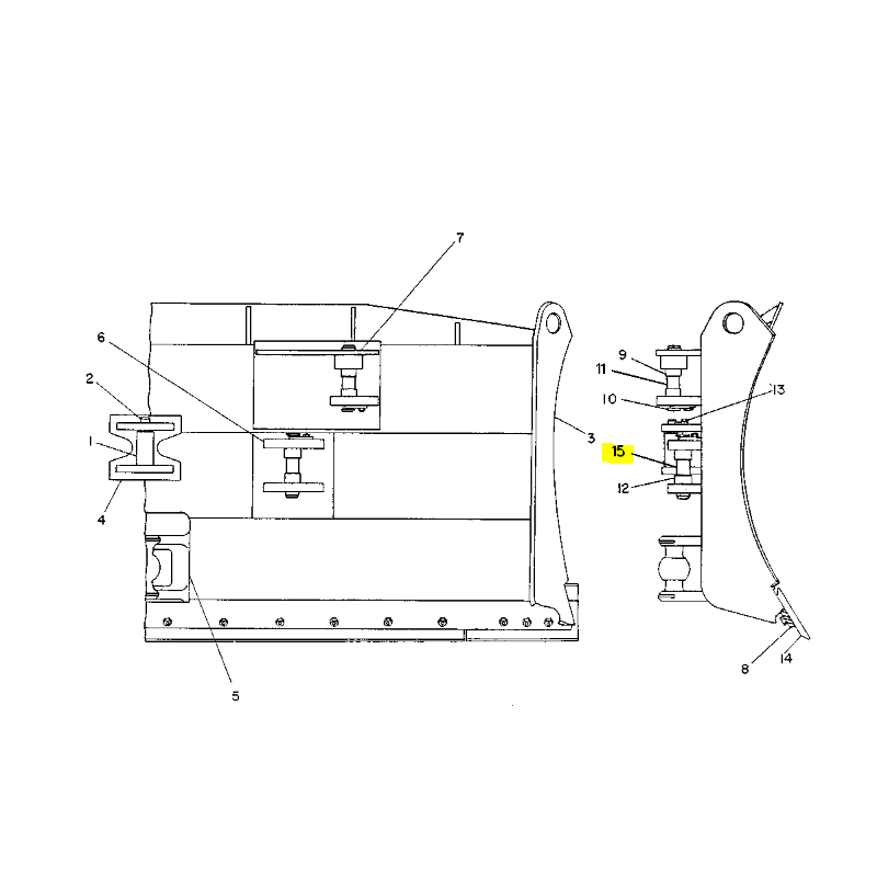 Штифт 38X170 бульдозер CAT