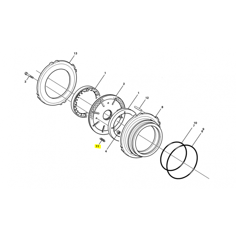 ТОРМОЗНАЯ ПРУЖИНА ПОГРУЗЧИКА VOLVO