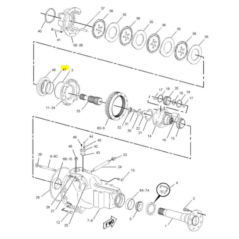УПЛОТНЕНИЕ ПОРШНЯ ТОРМОЗНОГО ДАВЛЕНИЯ CAT ЭКСКАВАТОР-ПОГРУЗЧИК