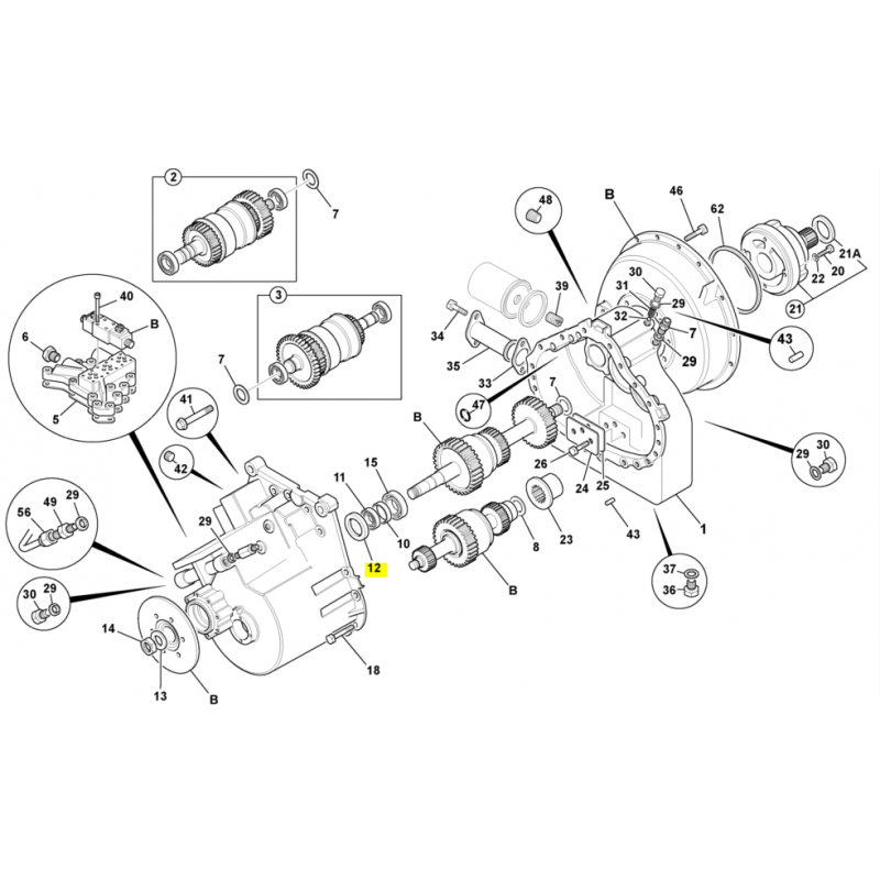 УПЛОТНЕНИЕ КОРОБКИ ПЕРЕДАЧ JCB ЭКСКАВАТОР-ПОГРУЗЧИК