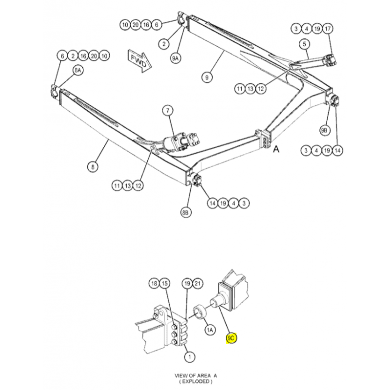CAT БУЛЬДОЗЕРНЫЙ РЫЧАГ