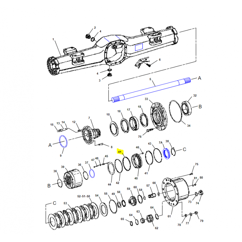 УПЛОТНЕНИЕ ТОРМОЗОВ CAT ЭКСКАВАТОР CVA