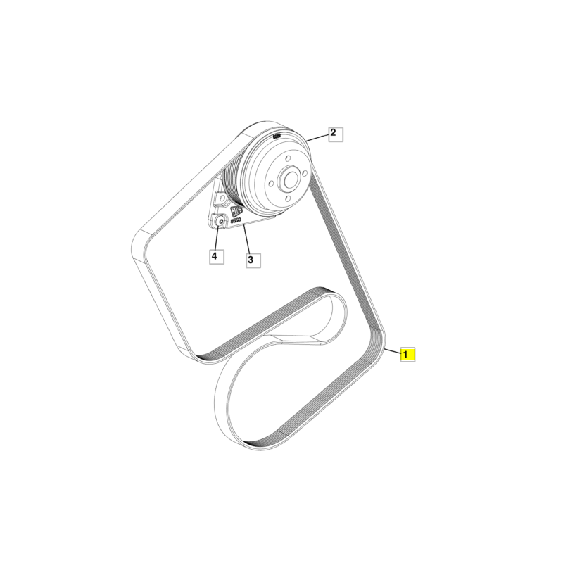 КЛИНОВОЙ РЕМЕНЬ JCB ЭКСКАВАТОР-ПОГРУЗЧИК CVA