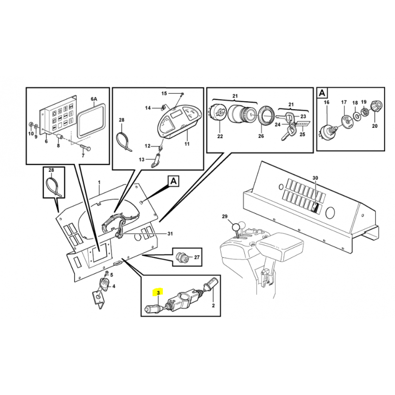 ПЕРЕКЛЮЧАТЕЛЬ ПРИВОДА / ПЕРЕДАЧ VOLVO ЗАРЯДНОЕ УСТРОЙСТВО CVA