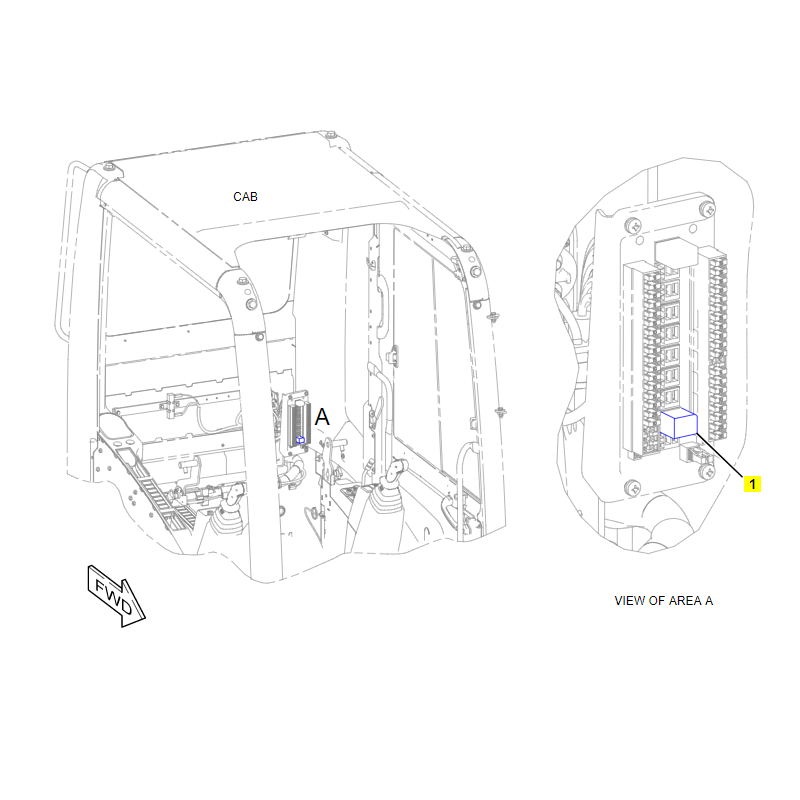 CVA 5 PIN CATERPILLAR ЭКСКАВАТОР РЕЛЕ
