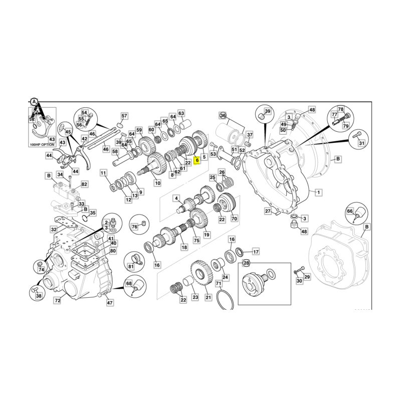 СИНХРОНИЗАТОР КОРОБКИ ПЕРЕДАЧ JCB / 3CX 4CX