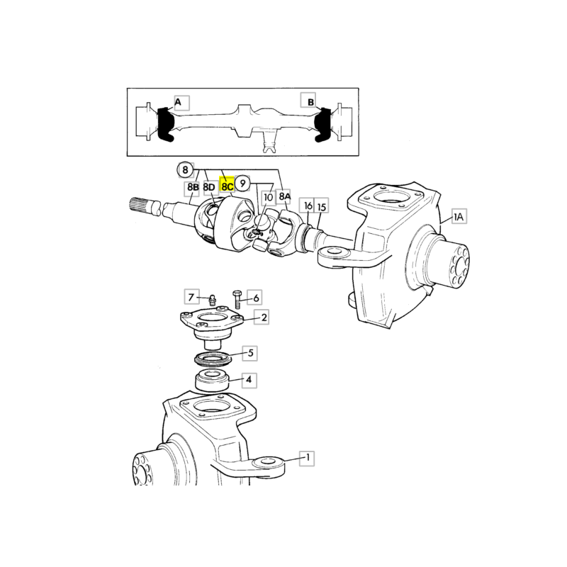 МУФТА ПОЛУОСИ CVA ЭКСКАВАТОР-ПОГРУЗЧИК JCB