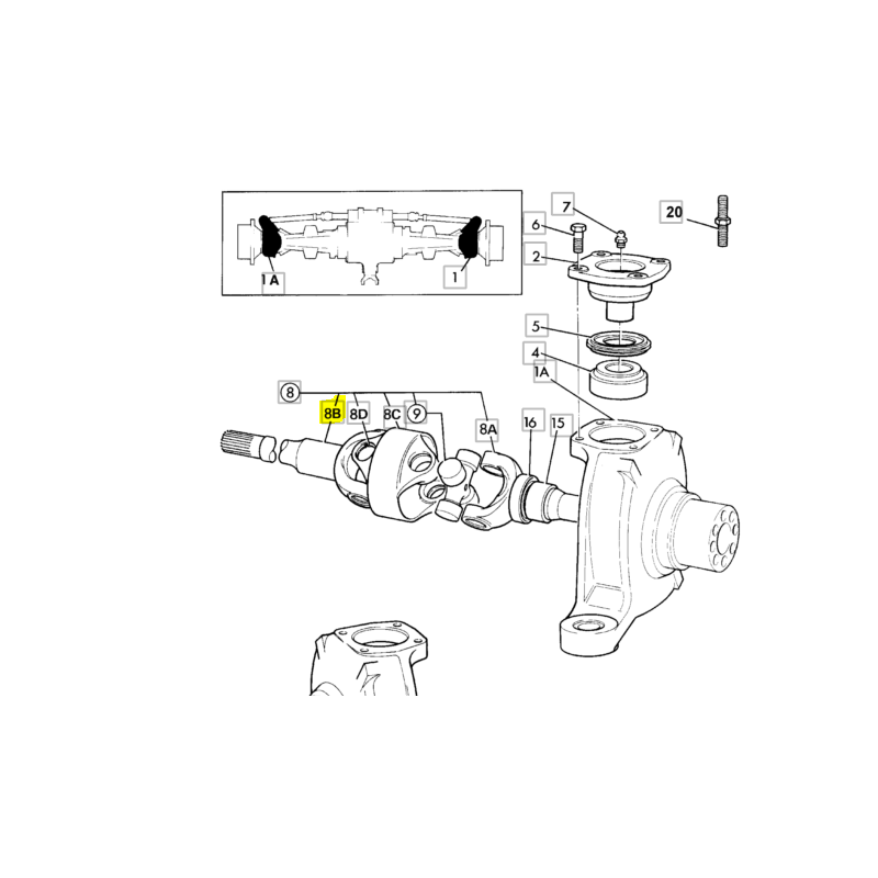 ПЕРЕДНИЙ МОСТ JCB ЭКСКАВАТОР-ПОГРУЗЧИК CVA