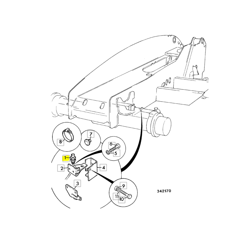 ДАТЧИК ПРИБЛИЖЕНИЯ JCB ЭКСКАВАТОР-ПОГРУЗЧИК