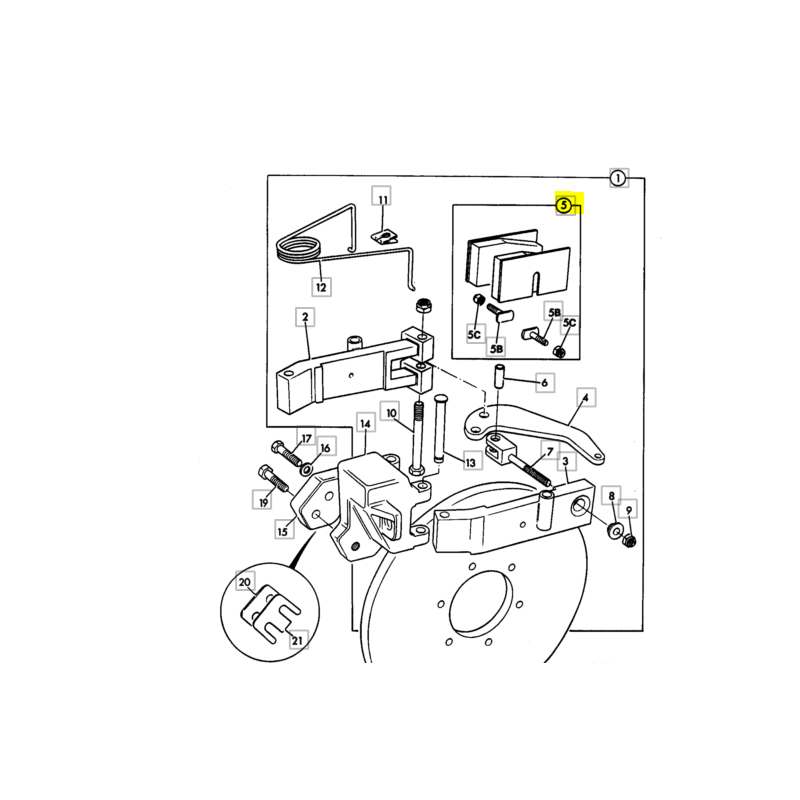ТОРМОЗНЫЕ КОЛОДКИ JCB ЭКСКАВАТОР-ПОГРУЗЧИК