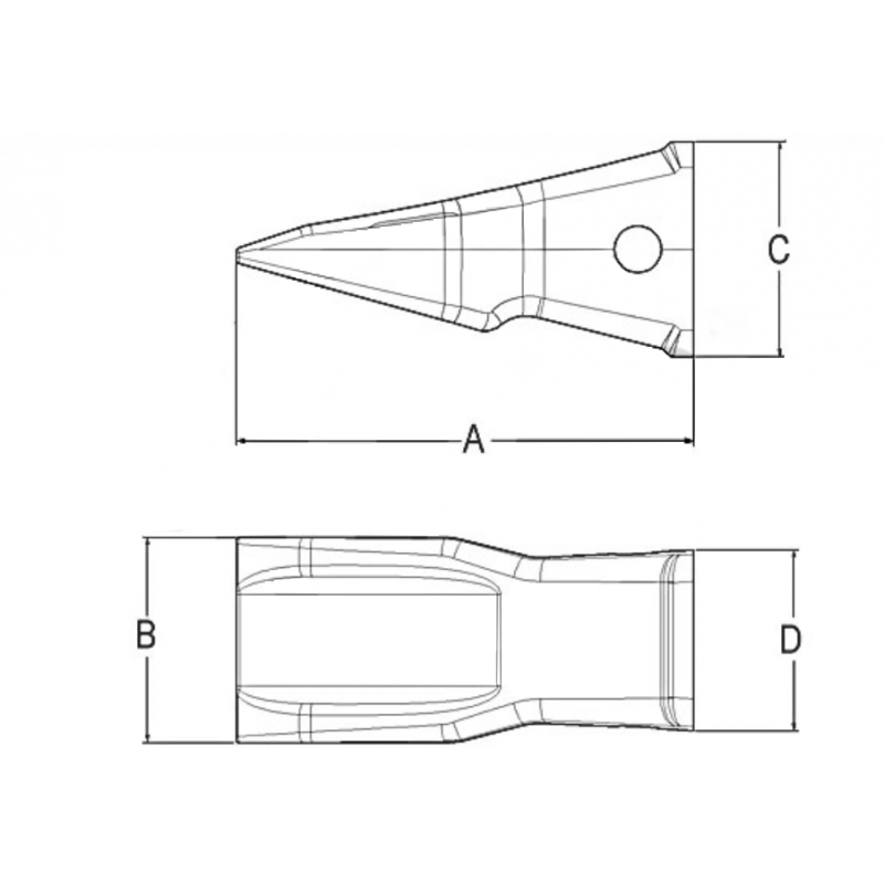 Зуб J450 CVA 22 кг погрузчик