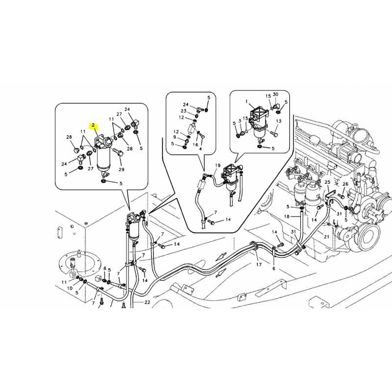 КОРПУС ТОПЛИВНОГО ФИЛЬТРА VOLVO ЭКСКАВАТОР-ПОГРУЗЧИК ЭКСКАВАТОР КОЛЕСНЫЙ ПОГРУЗЧИК