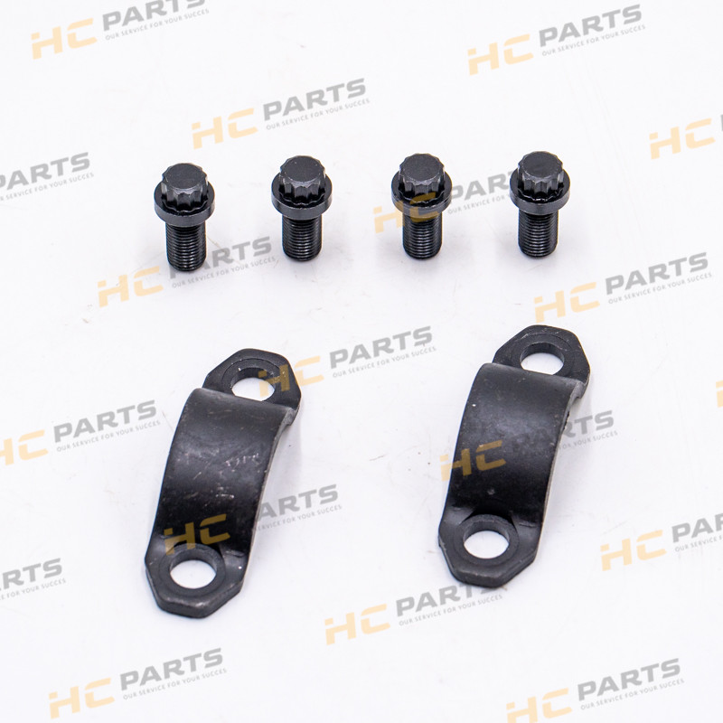 JCB Set of clamps and bolts - Cross mount on the propeller shaft