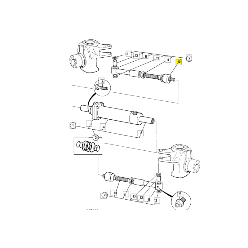 НАКОНЕЧНИК РУЛЕВОЙ ТЯГИ JCB ЭКСКАВАТОР