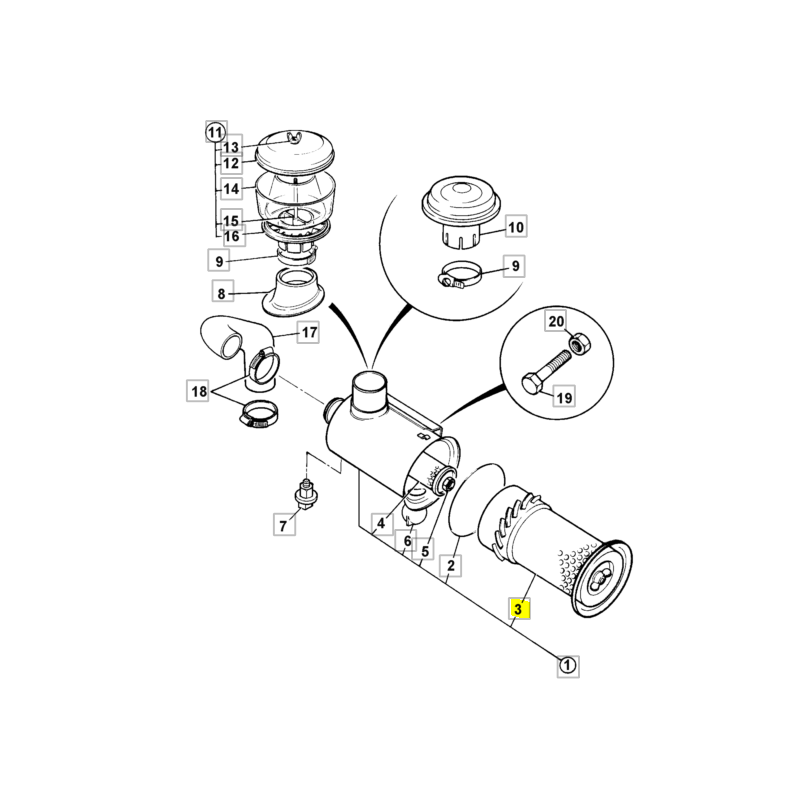 КАРТРИДЖ ВОЗДУШНОГО ФИЛЬТРА ЗОВ.