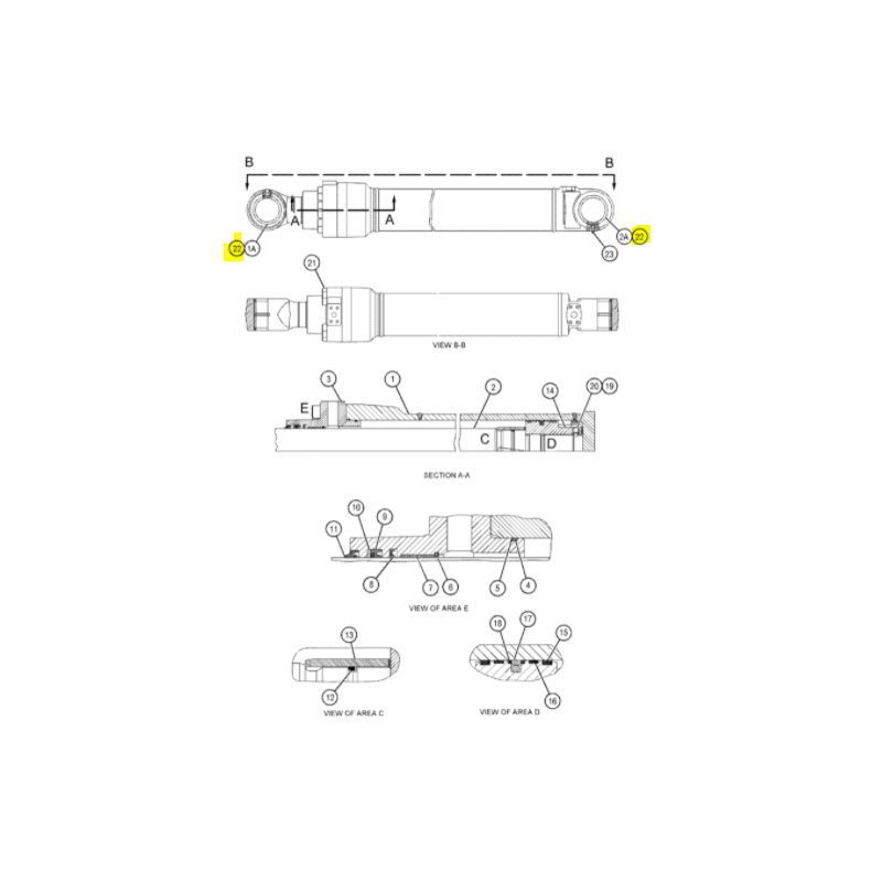 Уплотнение для машин Caterpillar