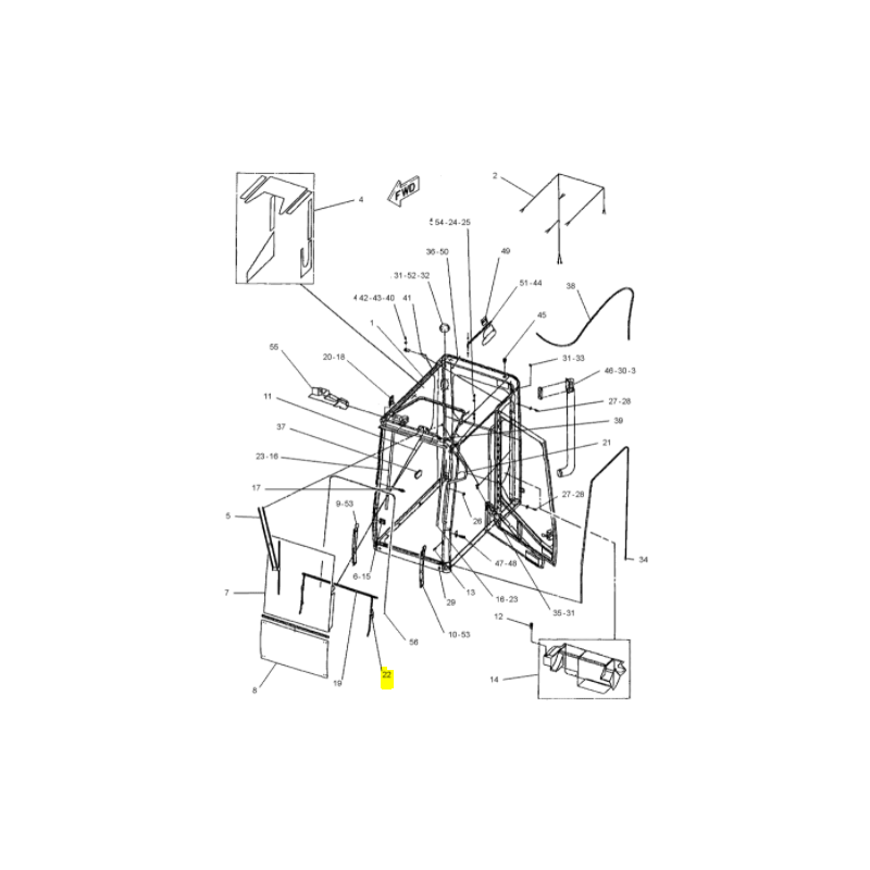 ПРУЖИННЫЙ ПРИВОД ВЕТРОВОГО СТЕКЛА КОЛЕСНОГО ЭКСКАВАТОРА CAT