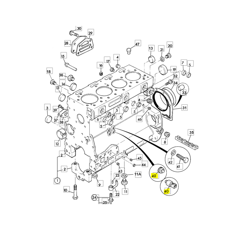 ДАТЧИК ДАВЛЕНИЯ МАСЛА ДВИГАТЕЛЯ PERKINS JCB