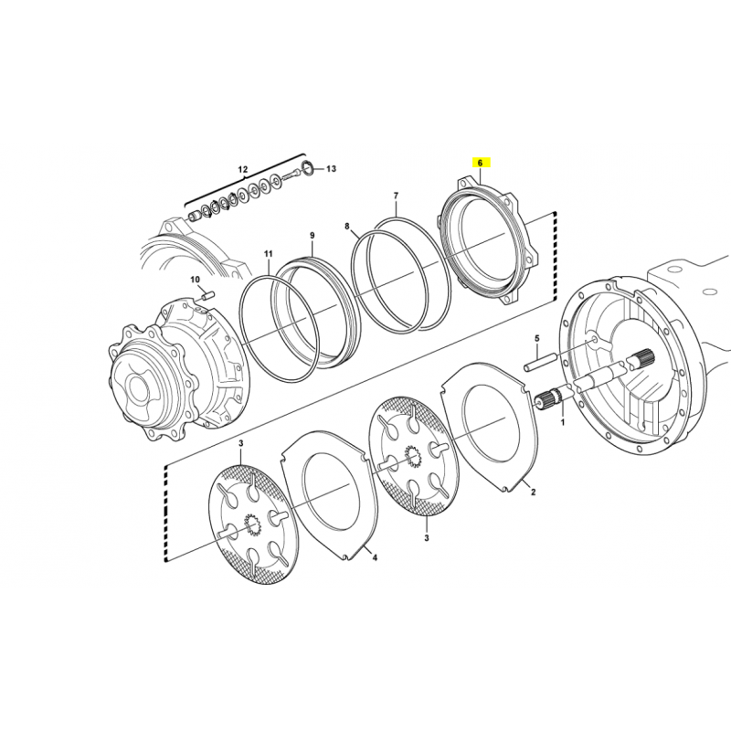 VOLVO ЭКСКАВАТОР-ПОГРУЗЧИК ТОРМОЗНОЙ ПОРШЕНЬ
