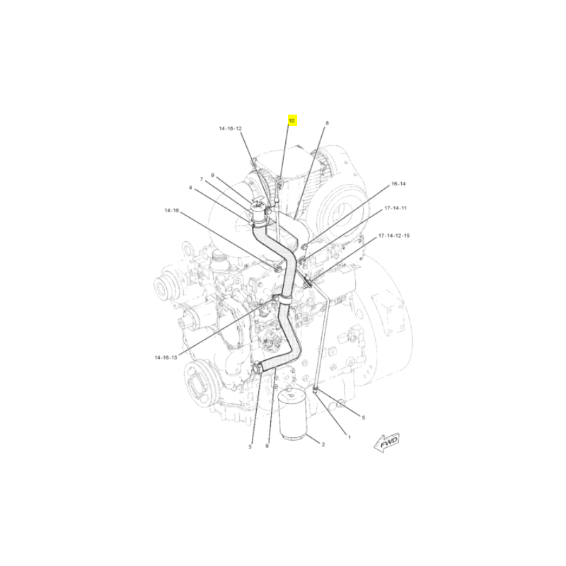 СОВОК МОТОРНОГО МАСЛА ЭКСКАВАТОР-ПОГРУЗЧИК CAT
