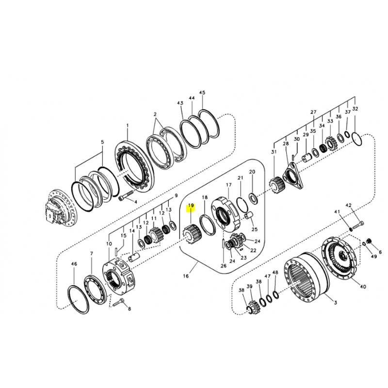 Шестеренчатый экскаватор Volvo