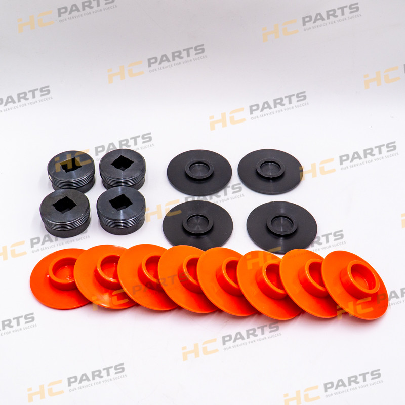 JCB Set of wearpads stabilizers (6mm) - 3CX 4CX