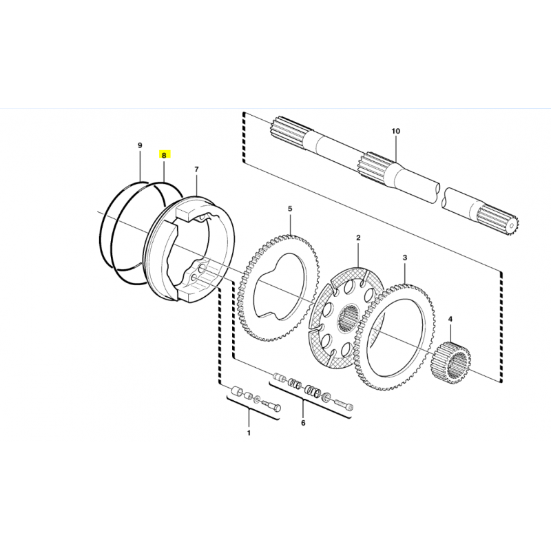 УПЛОТНИТЕЛЬНОЕ КОЛЬЦО ДЛЯ ТОРМОЗОВ VOLVO ЭКСКАВАТОР-ПОГРУЗЧИК